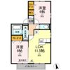 パルティール中島の間取り画像