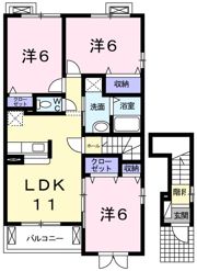 ミルフィーユ Bの間取り画像