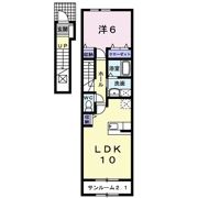 ベルメゾンⅣの間取り画像