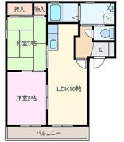 コーポミニの間取り画像