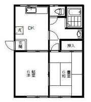 コーポ鈴八2号棟の間取り画像