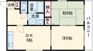 クレール恵彩の間取り画像