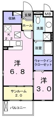 アリアスⅠの間取り画像