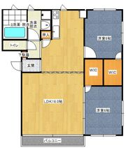 キャトルセゾン下大利の間取り画像