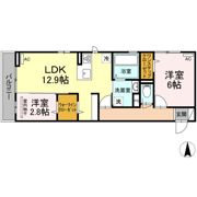 プレジデント持田 A棟の間取り画像