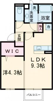 ナチュール陣原の間取り画像