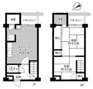 ビレッジハウス書写台2号棟の間取り画像