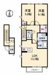 リラフォート東手城3丁目の間取り画像