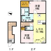 セジュール アミ 桜川の間取り画像