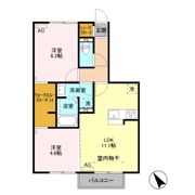 グリーンハイツKの間取り画像