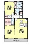 コモレビ大蔵 Fの間取り画像