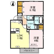 エスポワールC・Kの間取り画像