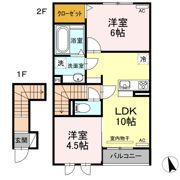 レイワール平川 Bの間取り画像