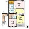 レイワール平川 Bの間取り画像