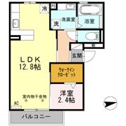 豊田パライソ若宮の間取り画像