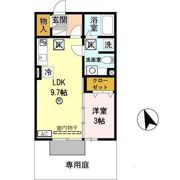 メゾンドゥソレイユの間取り画像