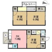 錦荘A棟の間取り画像