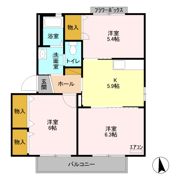 ディアコートの間取り画像