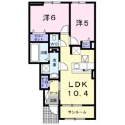 ヴェルミリオンⅢの間取り画像