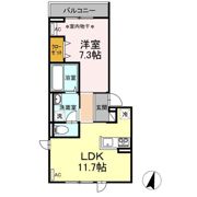 D-room・Kの間取り画像