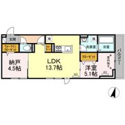 D-room・Kの間取り画像