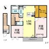 クレール東松阪Ⅱの間取り画像
