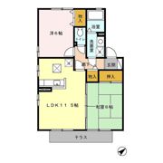 リビングタウン舞の里 B棟の間取り画像