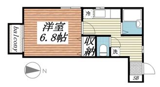 メゾンウエストリバーの間取り画像