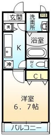 ピリアなかもずの間取り画像