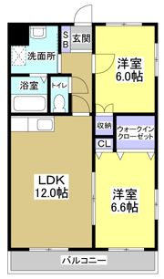 ブライトリー染地台Ⅱの間取り画像