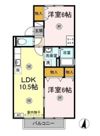 セジュール大内Bの間取り画像