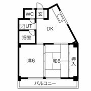 マンション服部の間取り画像
