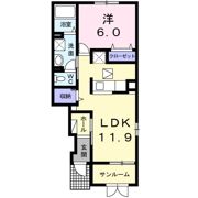 プレジールの間取り画像