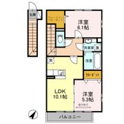 ホームパーティーⅤ号館の間取り画像