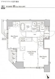 プラウドフラット浅草橋Ⅱの間取り画像