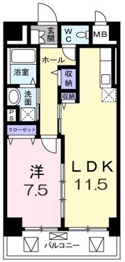 西舞子壱番館の間取り画像