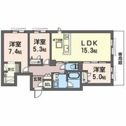 オカバ姫路網干シャーメゾンの間取り画像