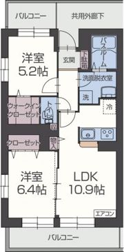 フラン シエロの間取り画像
