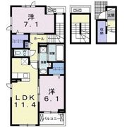 ベル・フィオーレ忠生 Ⅰの間取り画像