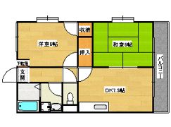 メルベーユ桂川の間取り画像