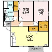 ウィルモア旭 A・Bの間取り画像