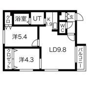 プリエ北33条の間取り画像