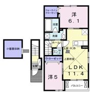 アザレア ガーデンAの間取り画像