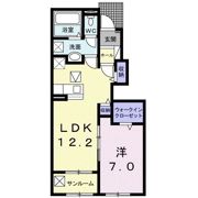 シャンドフルールAの間取り画像