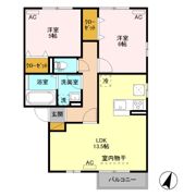 リュージュ Aの間取り画像