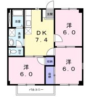 アクティブコート嘉島Aの間取り画像
