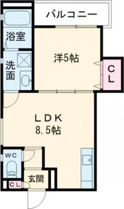 クリエオーレ茨田大宮Ⅳの間取り画像
