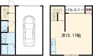 Garage諏訪野の間取り画像