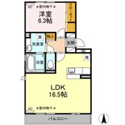 グローリアス Ⅲの間取り画像