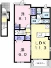 プラシードAの間取り画像